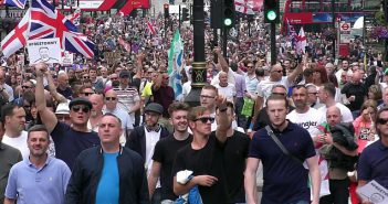 Free Tommy Robinson protest by far right 9 June 2018
