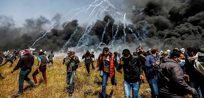 Israel tear gas attack