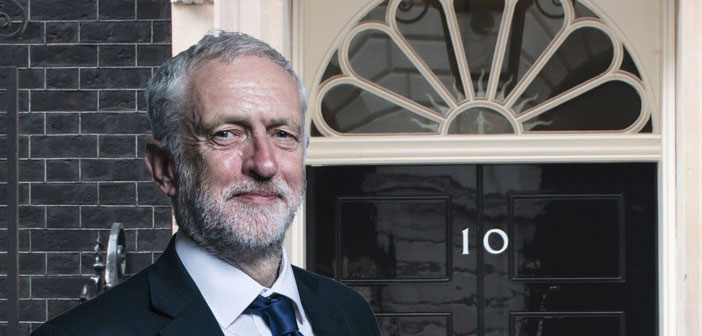 Jeremy Corbyn outside 10 Downing Street
