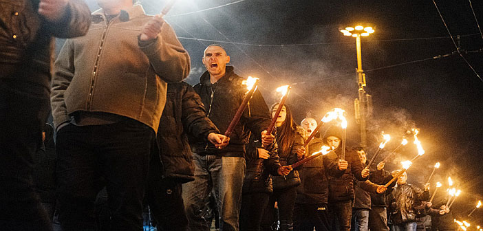 Far-right march in Bulgaria