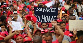 Venezuela protest: Yankee go home