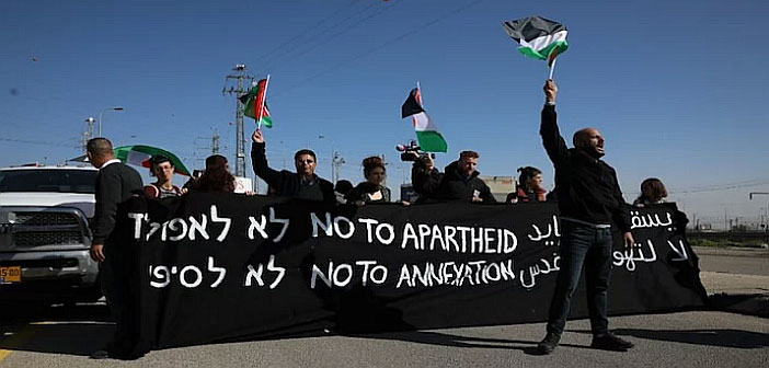Apartheid road West Bank